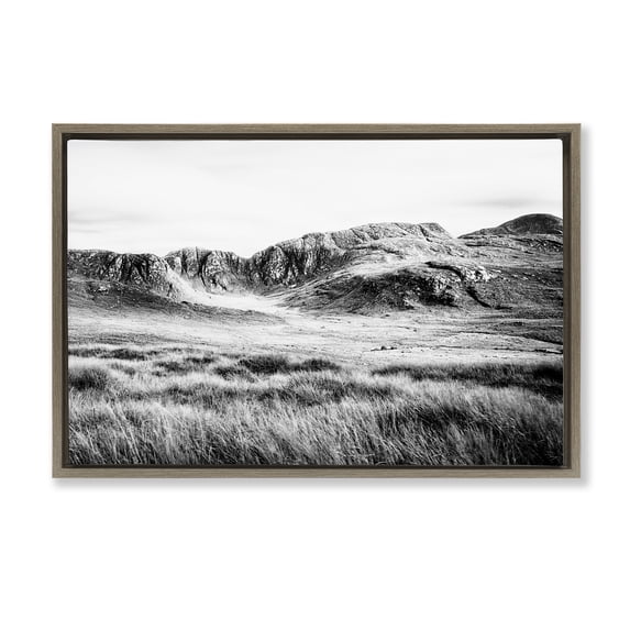 Stupell Industries Traditional Magnificent Countryside View Brown Floating Frame Canvas Art, 31 x 21, by Andy Amos