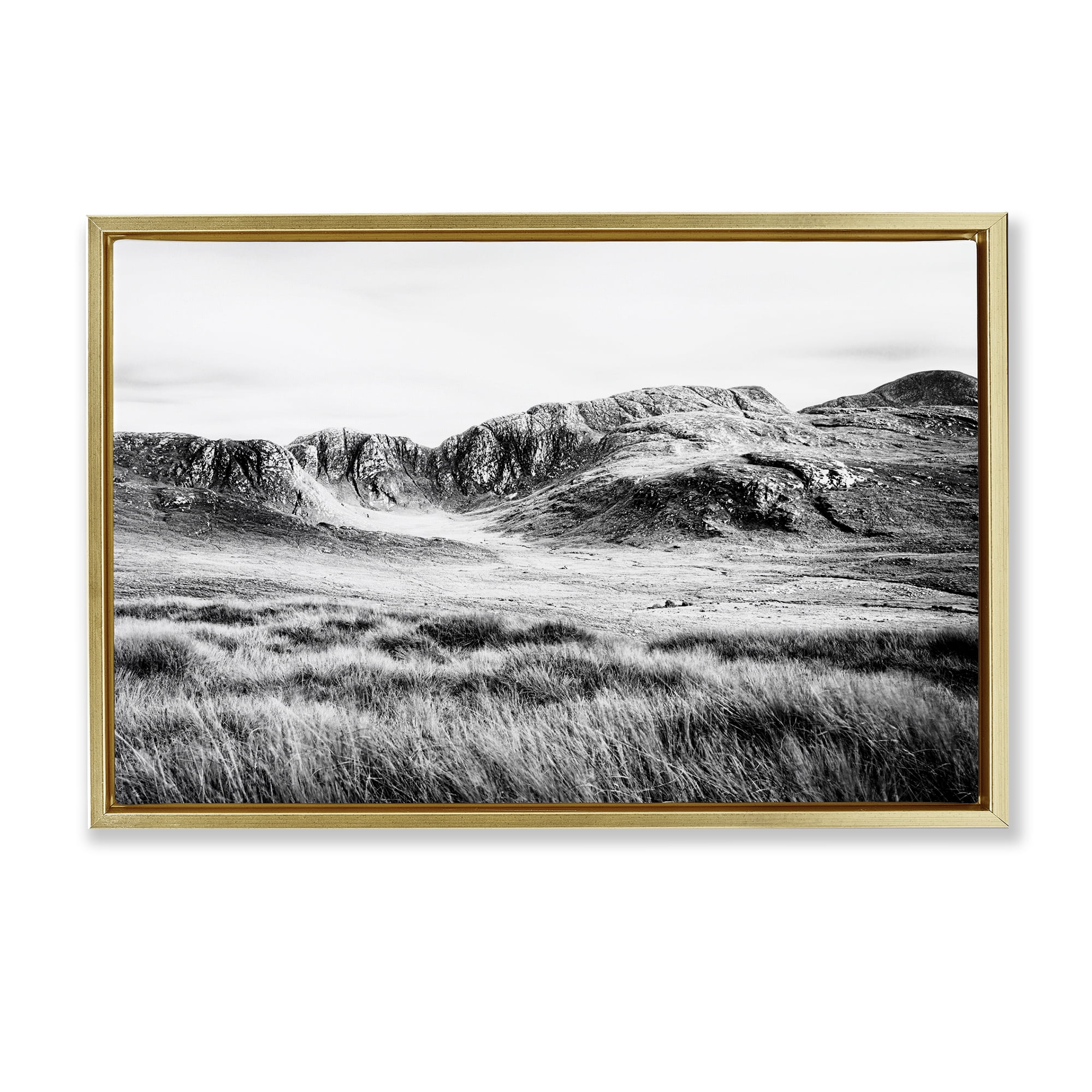 Stupell Industries Magnificent Countryside View Gold Framed Floater Canvas Wall Art, design by Andy Amos