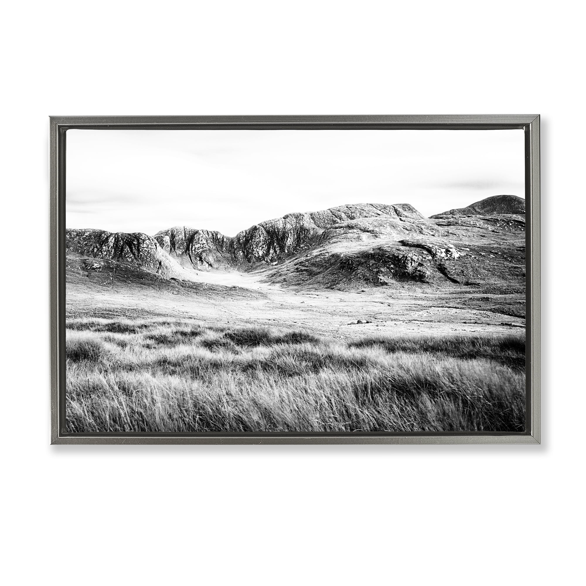 Stupell Industries Magnificent Countryside View Gray Framed Floater Canvas Wall Art, design by Andy Amos