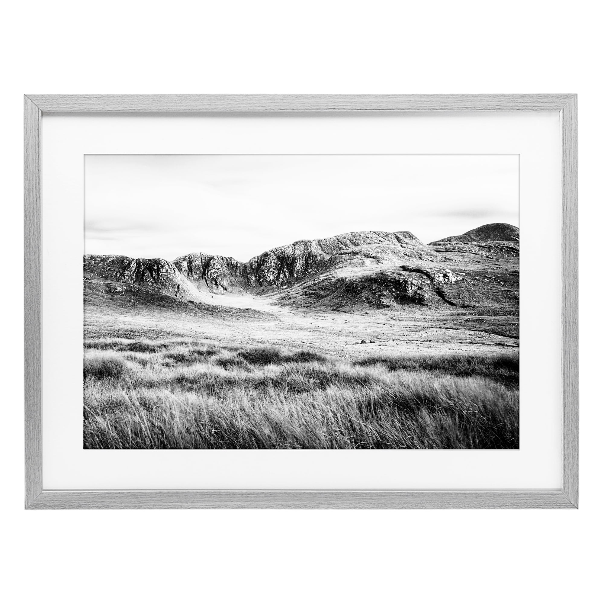 Stupell Industries Magnificent Countryside View Gray Framed Print Under Glass, design by Andy Amos