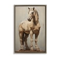 thumbnail image 1 of Stupell Industries Rustic Lodge Magnificent Mare Standing Brown Floating Frame Canvas Art, 17 x 25, by Petals Prints Design, 1 of 8