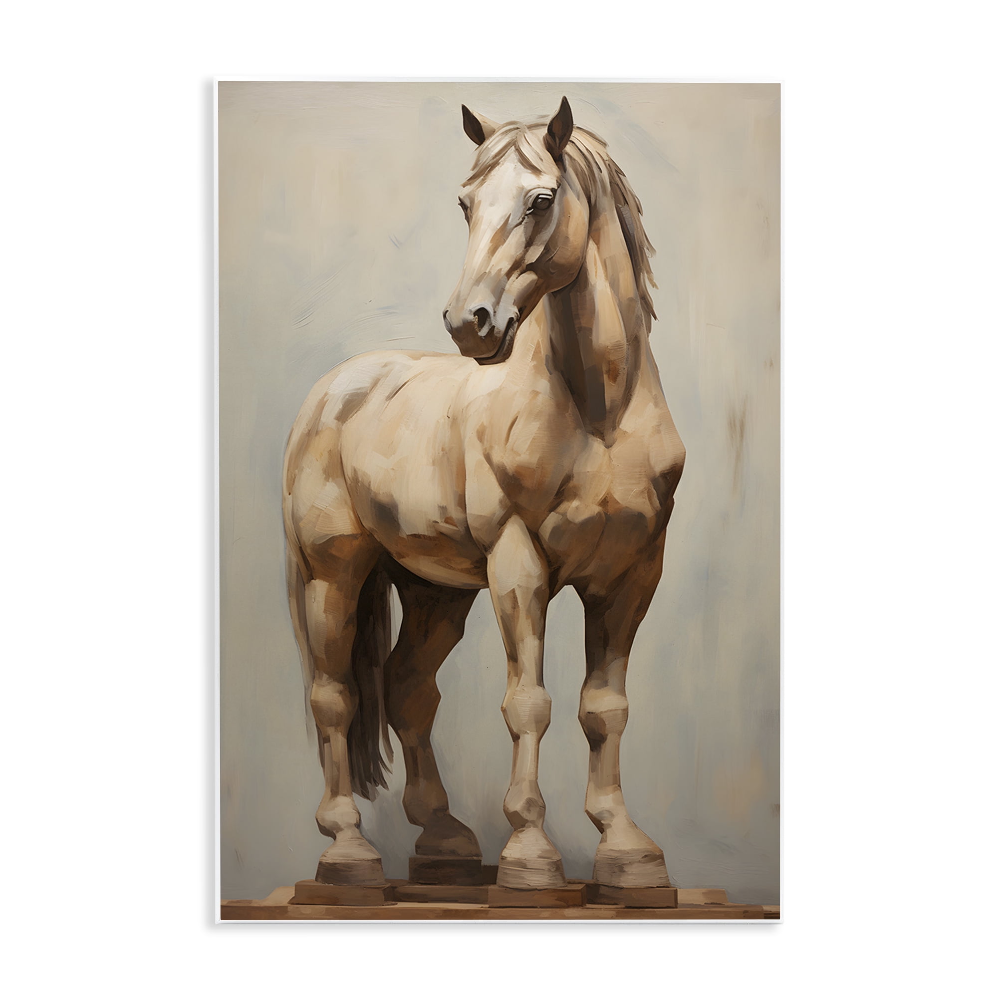 Stupell Industries Magnificent Mare Standing Animals & Insects Painting Unframed Art Print Wall Art, 10 x 15