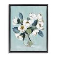 thumbnail image 1 of Stupell Industries Traditional Magnolia Arrangement over Blue Black Floating Frame Canvas Art, 17 x 21, by Janet Tava, 1 of 8