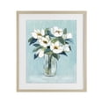 thumbnail image 1 of Stupell Industries Traditional Magnolia Blossoms on Blue Birch Framed Print Under Glass, 13 x 16, by Janet Tava, 1 of 8