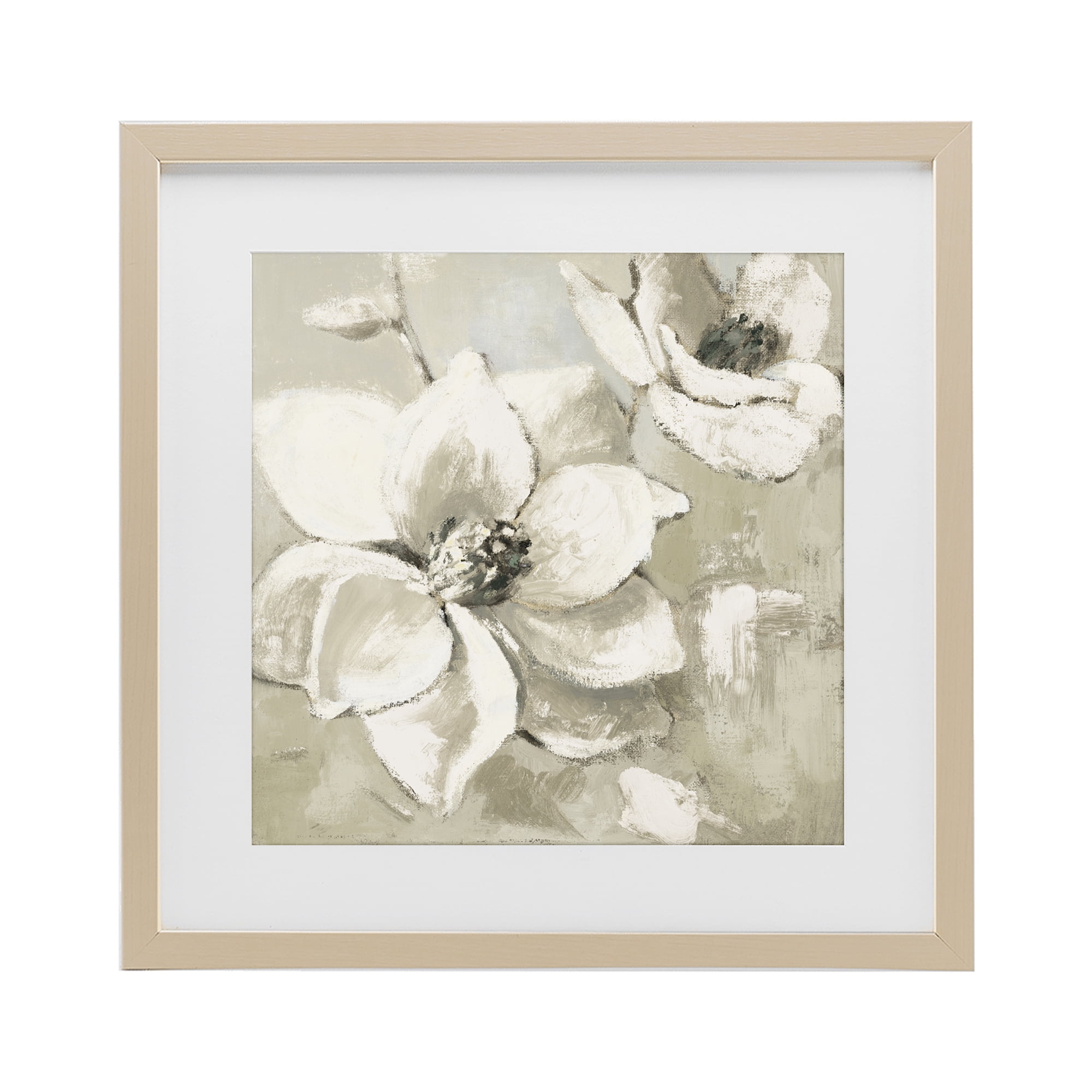 Stupell Industries Magnolias After Rain Birch Framed Print Under Glass, design by Lanie Loreth