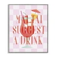 thumbnail image 1 of Stupell Industries Mai Tai Suggest A Drink Food & Beverage Painting Gray Framed Art Print Wall Art, 16 x 20, 1 of 2