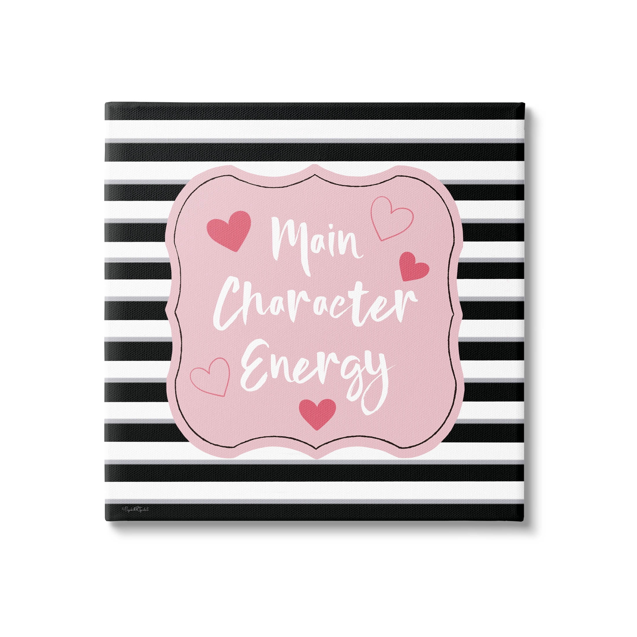 Stupell Industries Main Character Energy Patterned Graphic Art Gallery Wrapped Canvas Print Wall Art, Design by Elizabeth Tyndall