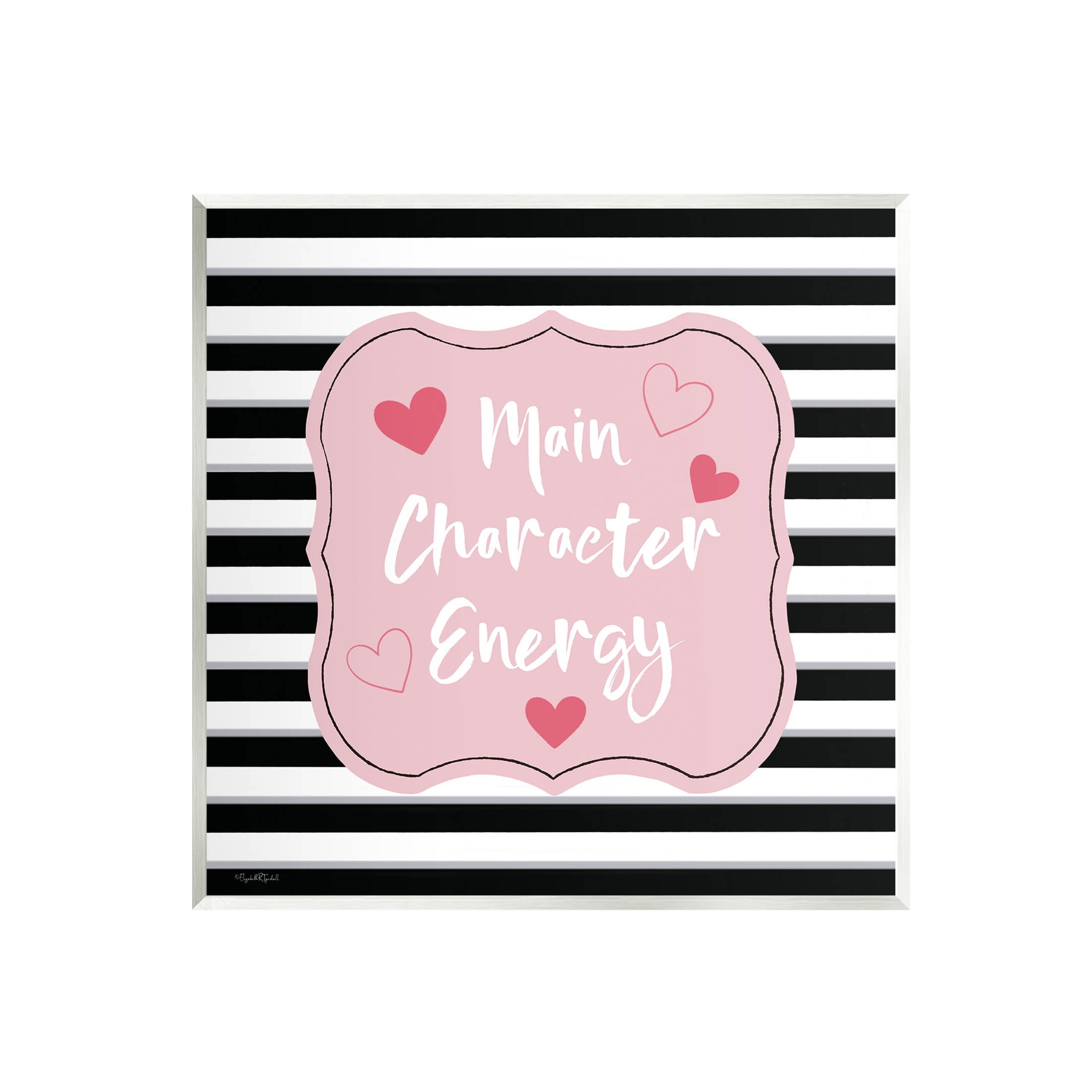 Stupell Industries Main Character Energy Patterned Graphic Art Unframed Art Print Wall Art, Design by Elizabeth Tyndall