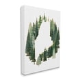 thumbnail image 1 of Stupell Industries Maine State Outline Green Forest Pine Trees Town & City Painting Gallery Wrapped Canvas Art Print Wall Art, 36 x 48, 1 of 6