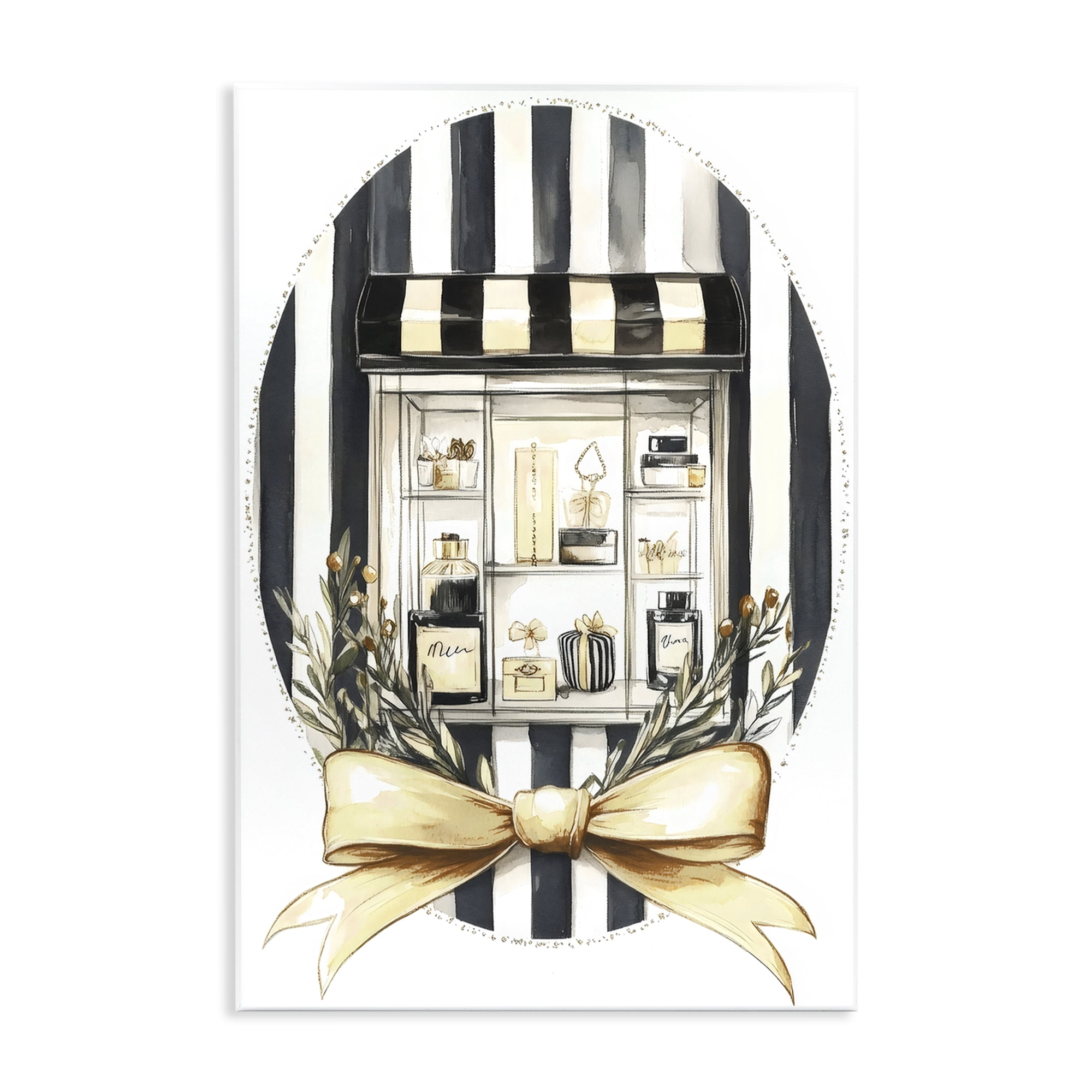 Stupell Industries Maison Perfume Window Display Wall Plaque Art, design by Petal Prints Design