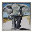 thumbnail image 1 of Stupell Industries Tropical Majestic Elephant on Path Gray Floating Frame Canvas Art, 25 x 25, by Violeta Vollmer, 1 of 8