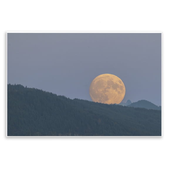 Stupell Industries Majestic Moonrise Landscape Landscape & Nature Photography Unframed Art Print Wall Art, 19 x 13