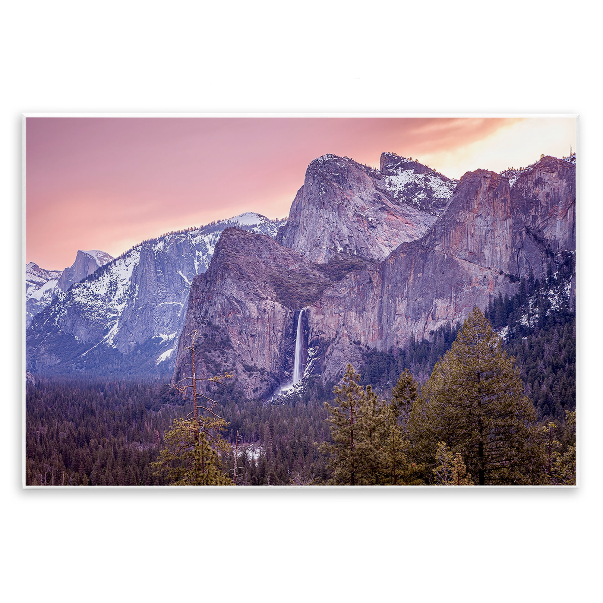 Stupell Industries Majestic Mountain Waterfall Sunset Wall Plaque Art, design by Shelley Carlisle