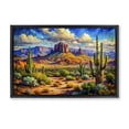 thumbnail image 1 of Stupell Industries Southwestern Majestic Saguaro Desert Landscape Black Floating Frame Canvas Art, 31 x 21, by Creative Studio, 1 of 8