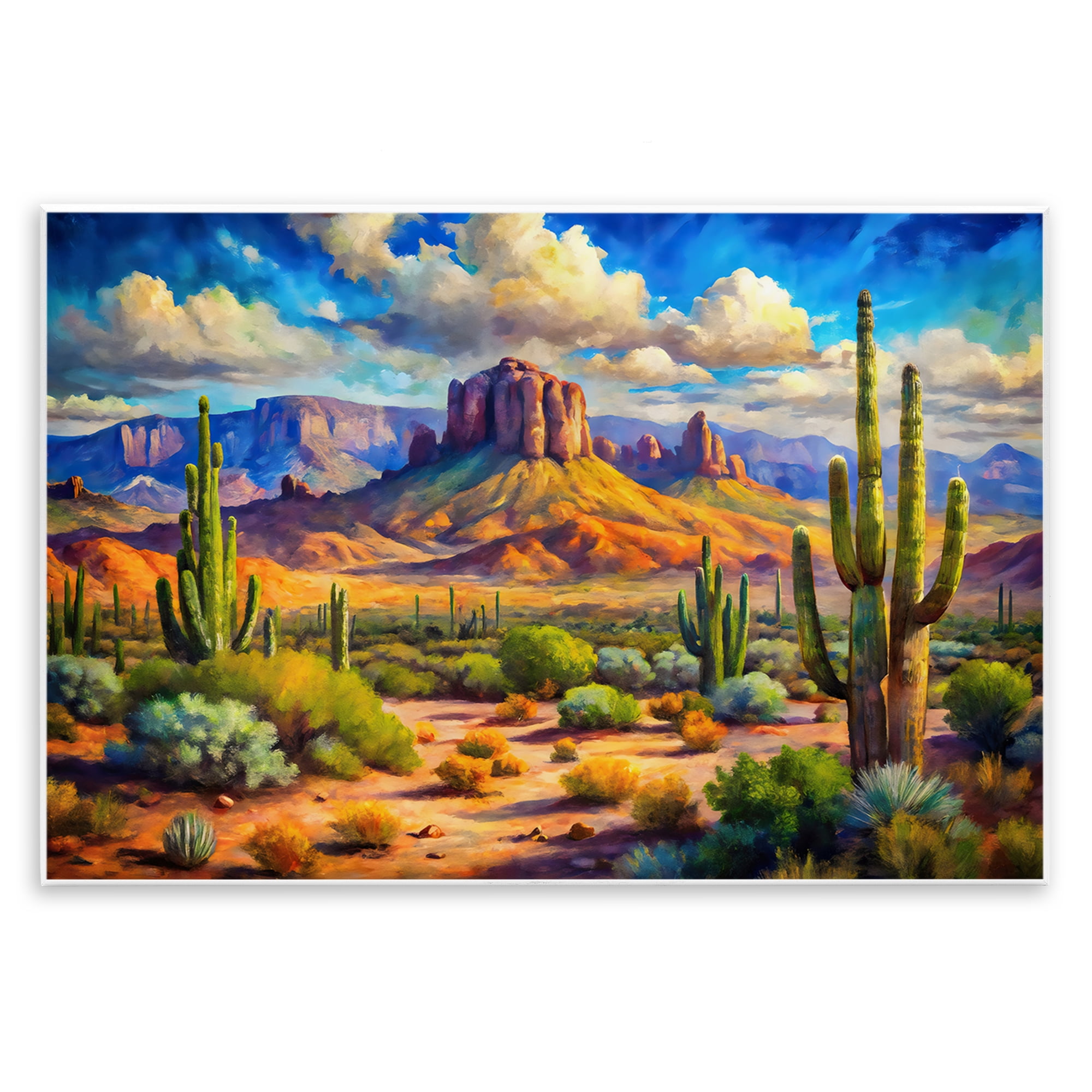 Stupell Industries Majestic Saguaro Desert Landscape Wall Plaque Art, design by Creative Studio