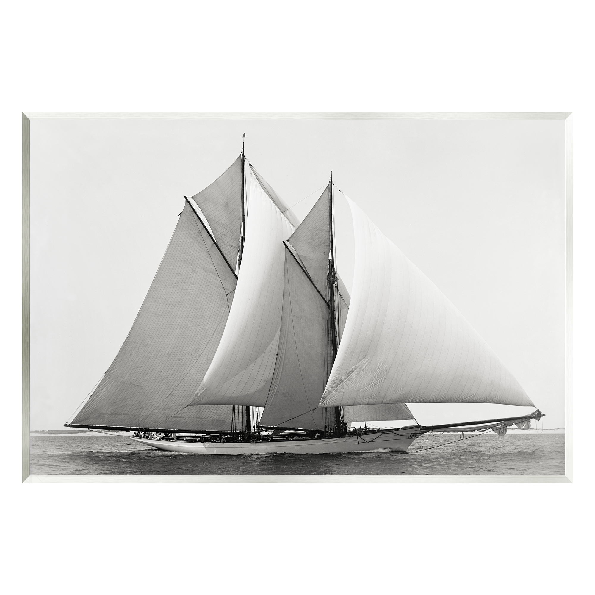 Stupell Industries Majestic Ship Ocean Photography Coastal Painting Unframed Art Print Wall Art