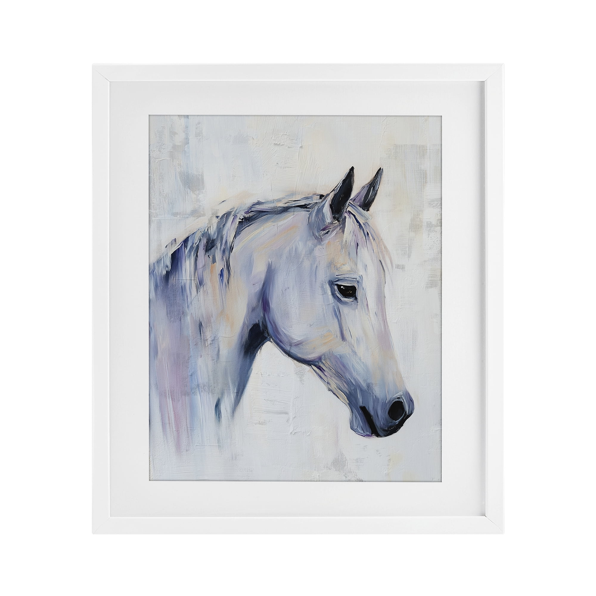 Stupell Industries Majestic Spirit Horse Portrait White Framed Print Under Glass, design by Svetlana Aleynikova