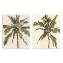 Stupell Industries Majestic Towering Palms Plants & Flowers Painting Unframed Art Print Wall Art, 11 x 14, Set of 2