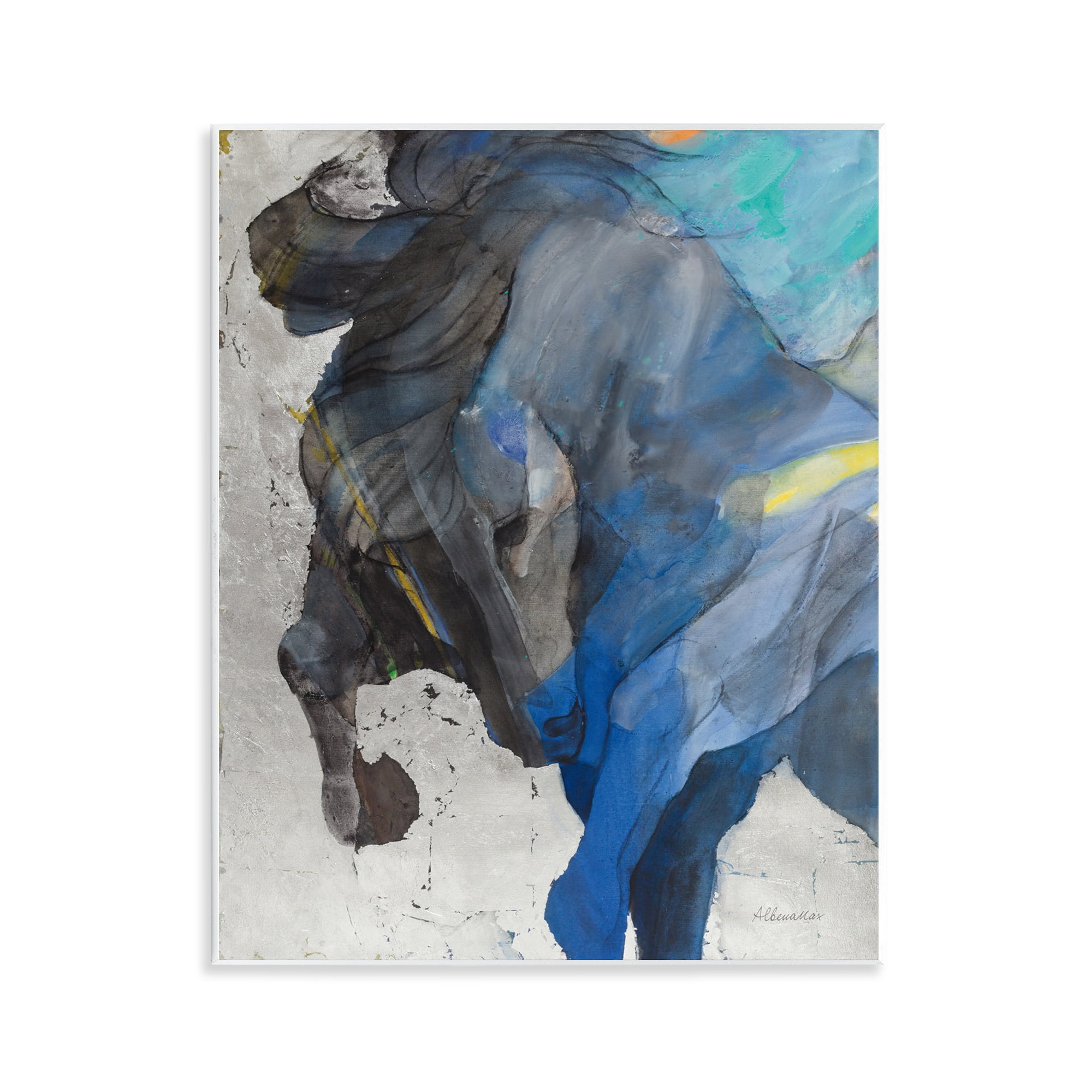Stupell Industries Majestic Valor Stallion Animals & Insects Painting Unframed Art Print Wall Art, 11 x 14