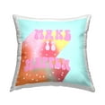 thumbnail image 1 of Stupell Industries Make It Happen Retro Starry Phrase Square Decorative Printed Throw Pillow, 18 x 18,, 1 of 4