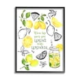 thumbnail image 1 of Stupell Industries Make Lemonade Kitchen Phrase Food & Beverage Painting Black Framed Art Print Wall Art, 16 x 20, 1 of 9