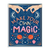 Stupell Industries Make Your Magic Phrase Fashion Hands and Constellations Typography Painting Unframed Art Print Wall Art, 13 x 19
