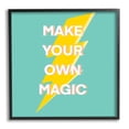 thumbnail image 1 of Stupell Industries Make Your Own Magic Lightning Bolt Inspirational Painting Black Framed Art Print Wall Art, 1 of 7