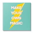 thumbnail image 1 of Stupell Industries Make Your Own Magic Lightning Bolt Inspirational Painting Gallery Wrapped Canvas Print Wall Art, 1 of 5