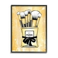 thumbnail image 1 of Stupell Industries Makeup Brushes Glam Perfume Beauty & Fashion Painting Black Framed Art Print Wall Art, 1 of 5