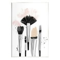 thumbnail image 1 of Stupell Industries Makeup Brushes Glam Tools Graphic Art Unframed Art Print Wall Art, Design by Alison Petrie, 1 of 6