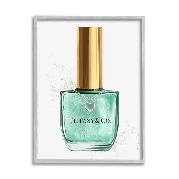 Stupell Industries Makeup Cyan Nail Polish Fashion Design, 16 x 20,Design by Ziwei Li