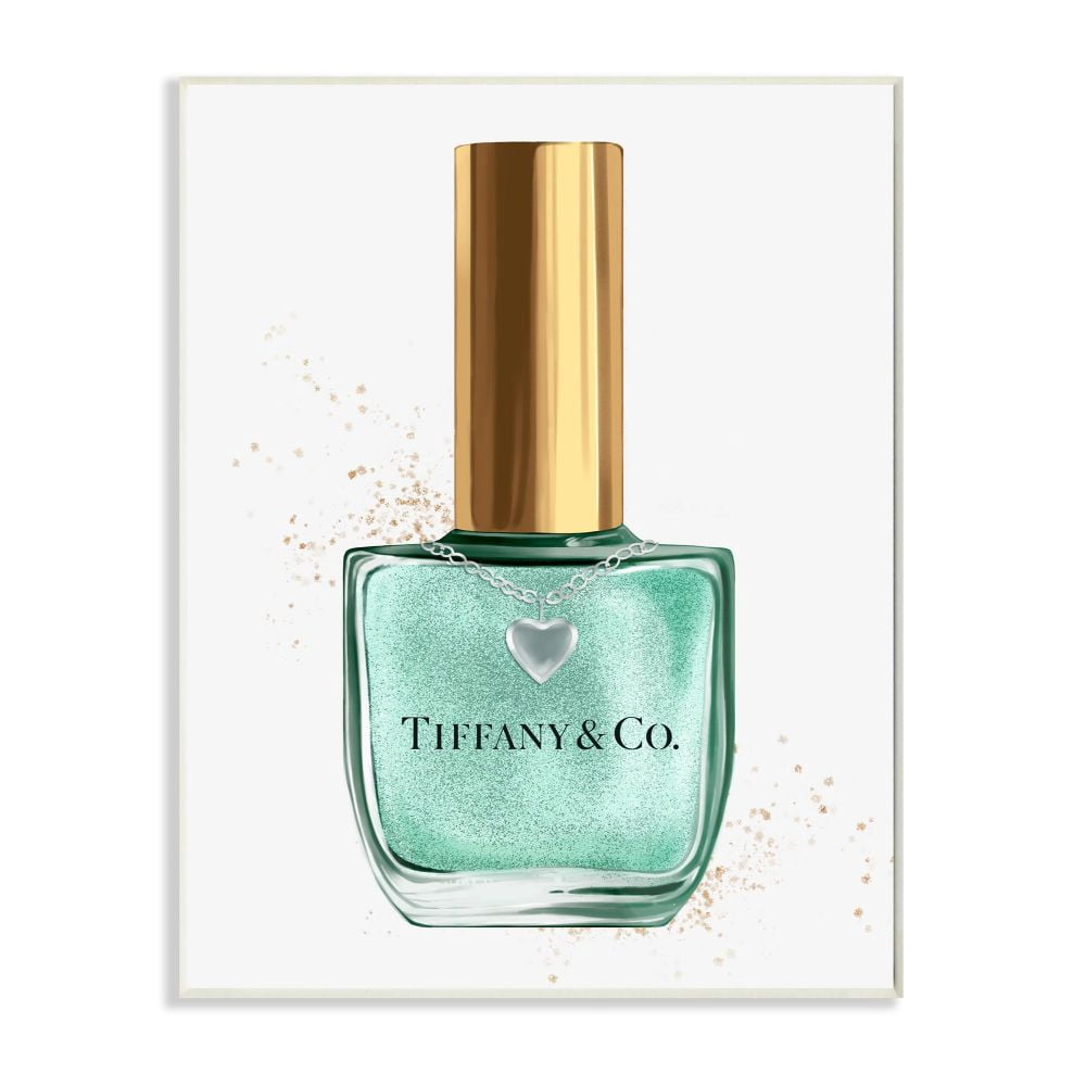 Stupell Industries Makeup Cyan Nail Polish Fashion Design Wall Plaque by Ziwei Li