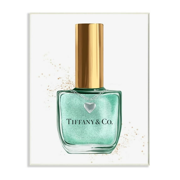 Stupell Industries Makeup Cyan Nail Polish Fashion Design Wall Plaque by Ziwei Li