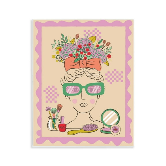 Stupell Industries Makeup & Fashion Boudoir People Painting Unframed Art Print Wall Art, 11 x 14