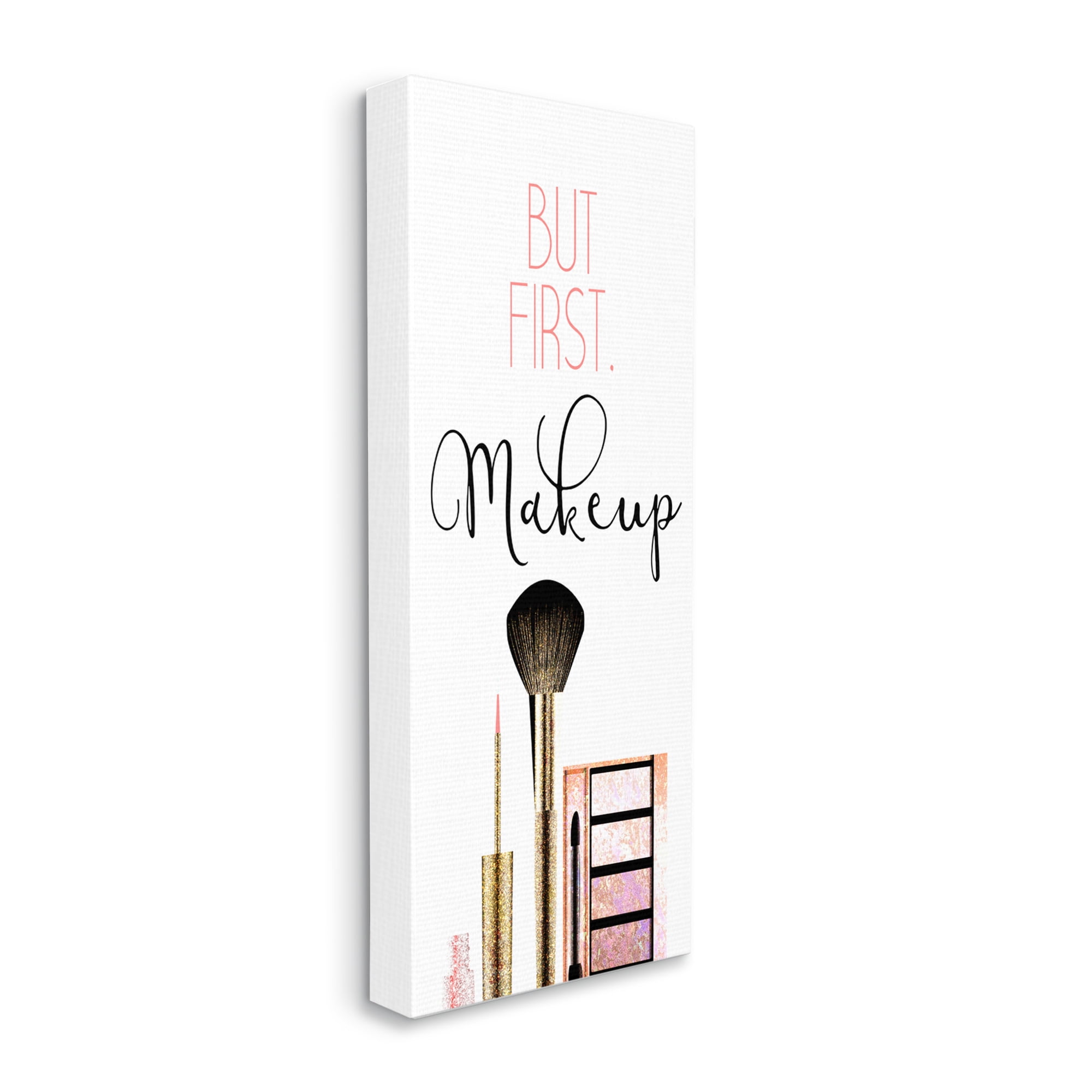 Stupell Industries Makeup Fashion Designer Modern Pink Word, 17 x 40,Design by Kimberly Allen