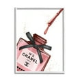 thumbnail image 1 of Stupell Industries Makeup Nail Polish Brush Drip Pink Fashion Design Graphic Art Framed Art Print Wall Art, 11x14, By Ziwei Li, 1 of 7