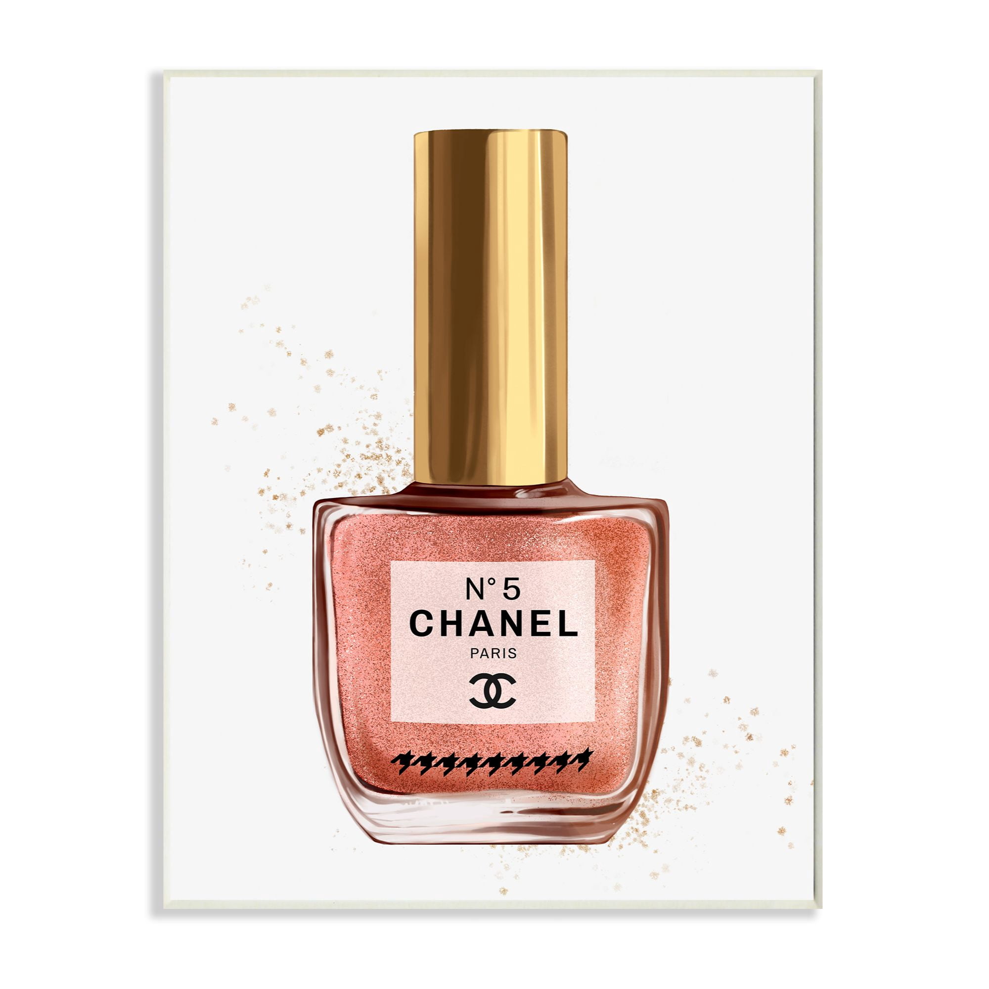 Stupell Industries Makeup Nail Polish Pink Fashion Design Wall Plaque by Ziwei Li