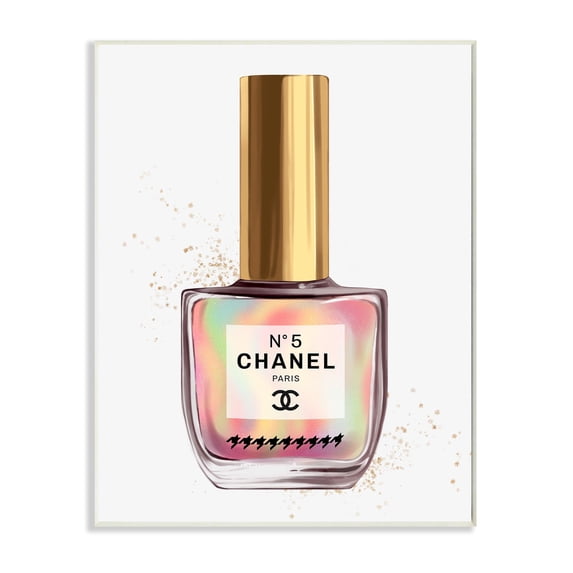Stupell Industries Makeup Nail Polish Rainbow Fashion Design Wall Plaque by Ziwei Li