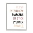 thumbnail image 1 of Stupell Industries Makeup To-Do List Blush Mascara Lip Stick Blush,11 x 14, Design by Lady Louise Designs, 1 of 7