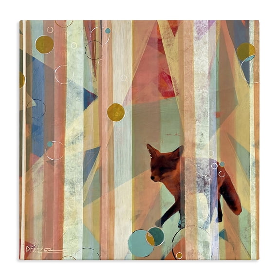 Stupell Industries Bohemian Making My Move Fox Canvas Art, 17 x 17, by Dianna Fritzler