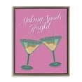 thumbnail image 1 of Stupell Industries Making Spirits Bright Cocktails Food & Beverage Painting Brown Floater Framed Canvas Art Print Wall Art, 25 x 31, 1 of 10