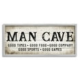 thumbnail image 1 of Stupell Industries Man Cave Rustic Grain Pattern Typography Sign Graphic Art Gray Framed Art Print Wall Art, Design by CAD Designs, 1 of 7