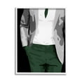 thumbnail image 1 of Stupell Industries Man In Suit Trendy Fashion Graphic Art White Framed Art Print Wall Art, Design by Beth Ann Lawson, 1 of 8