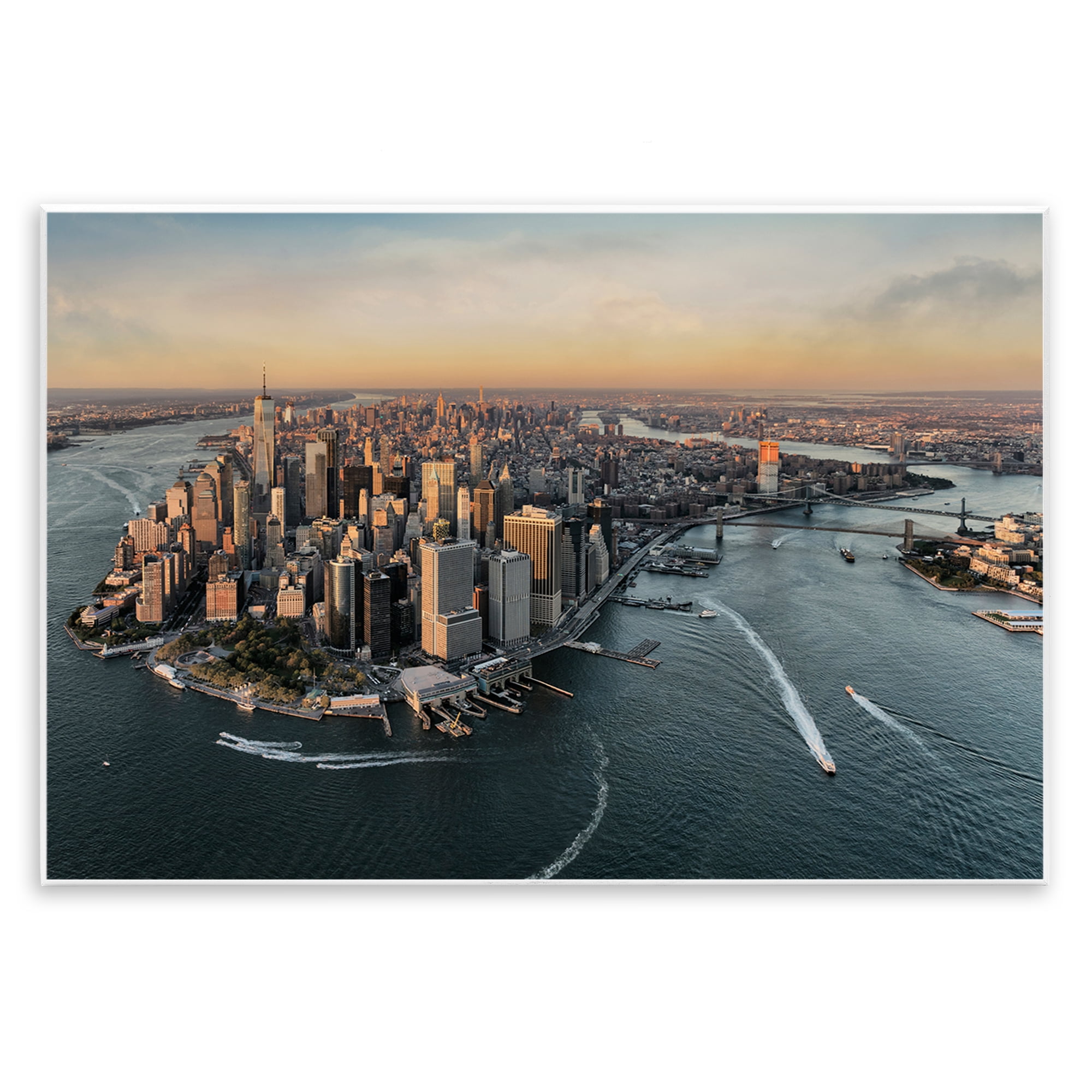Stupell Industries Manhattan From Above Wall Plaque Art, design by Scott Stulberg