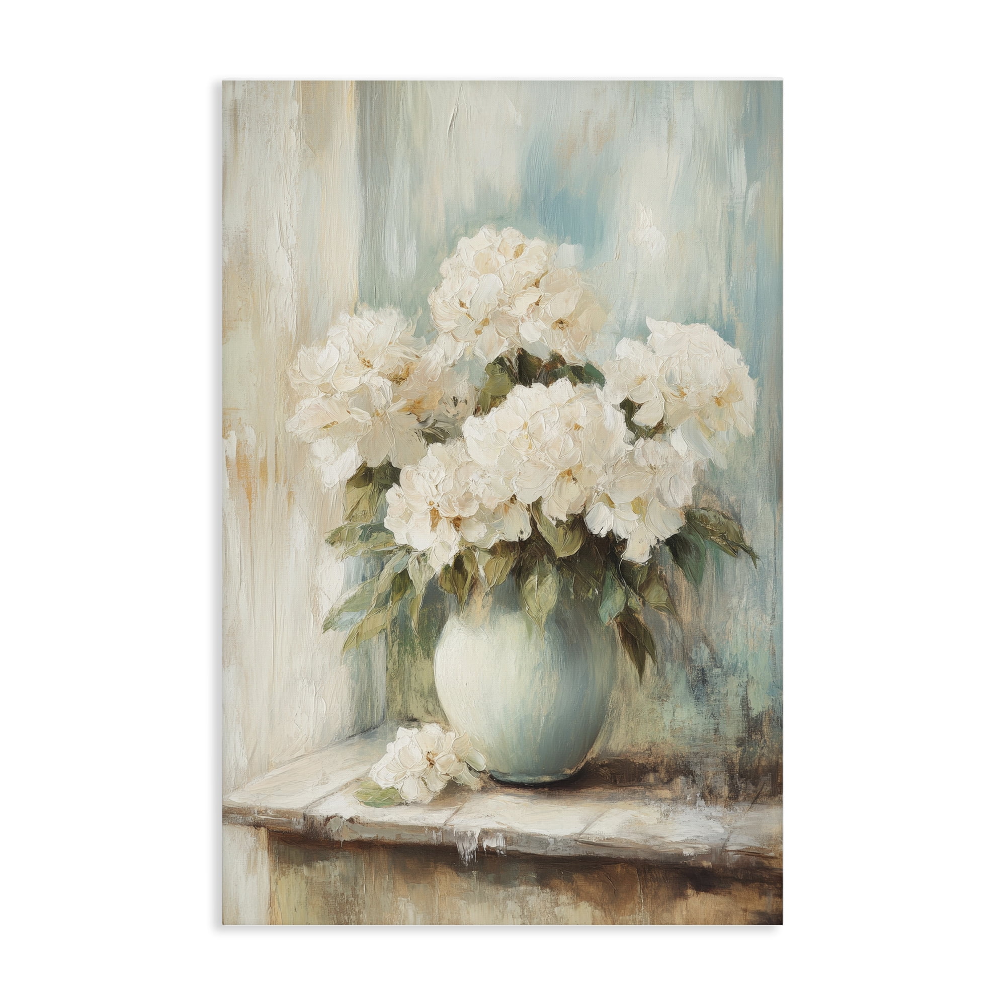 Stupell Industries Mantle Arrangement of Soft Blossoms Canvas Wall Art, design by Petal Prints Design
