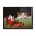 thumbnail image 1 of Stupell Industries Manx Cat Watching Mouse Animals & Insects Painting Black Framed Art Print Wall Art, 14 x 11, 1 of 8