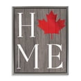 thumbnail image 1 of Stupell Industries Maple Leaf Home Typography Gray Framed Floater Canvas Wall Art design by Lil' Rue, 21 x 17, 1 of 9