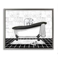 thumbnail image 1 of Stupell Industries Contemporary Marble Pattern Bath Gray Floating Frame Canvas Art, 21 x 17, by Conrad Knutsen, 1 of 8