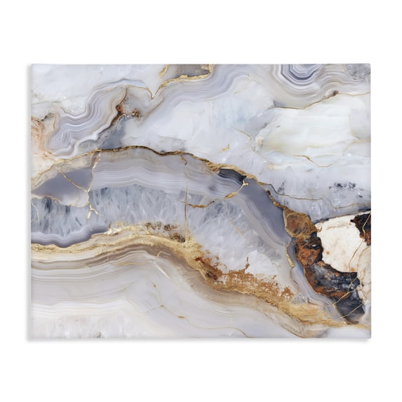 Stupell Industries Glam Marbled Gold Stone Canvas Art, 30 x 24, by Svetlana Aleynikova