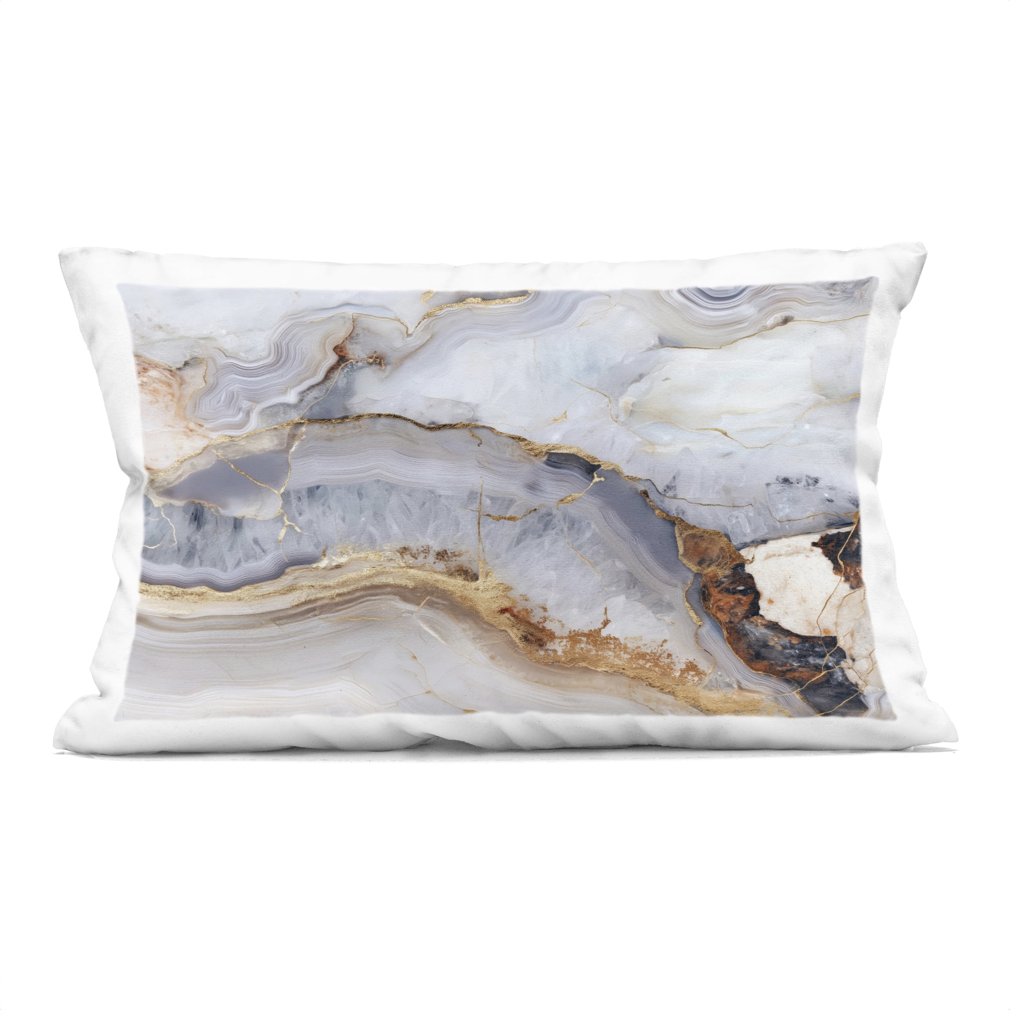 Stupell Industries Marbled Gold Stone Decorative Printed Throw Pillow, design by Svetlana Aleynikova